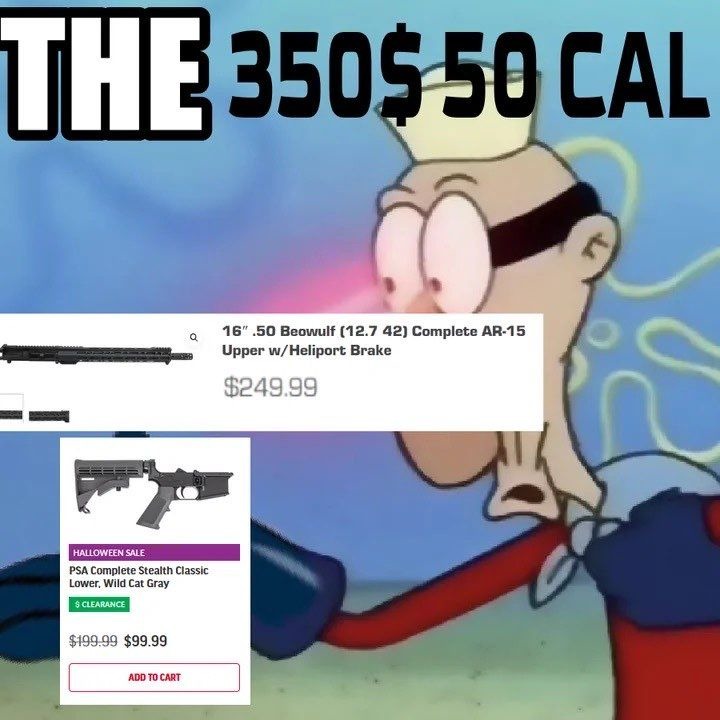 THE 350$ 50 CAL 16