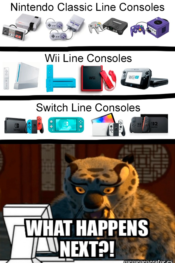 Nintendo Classic Line Consoles
Wii Line Consoles
Switch Line Consoles
WHAT HAPPENS NEXT?!
