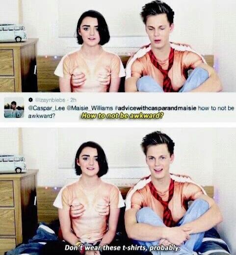 How to not be awkward? Don't wear these t-shirts, probably.