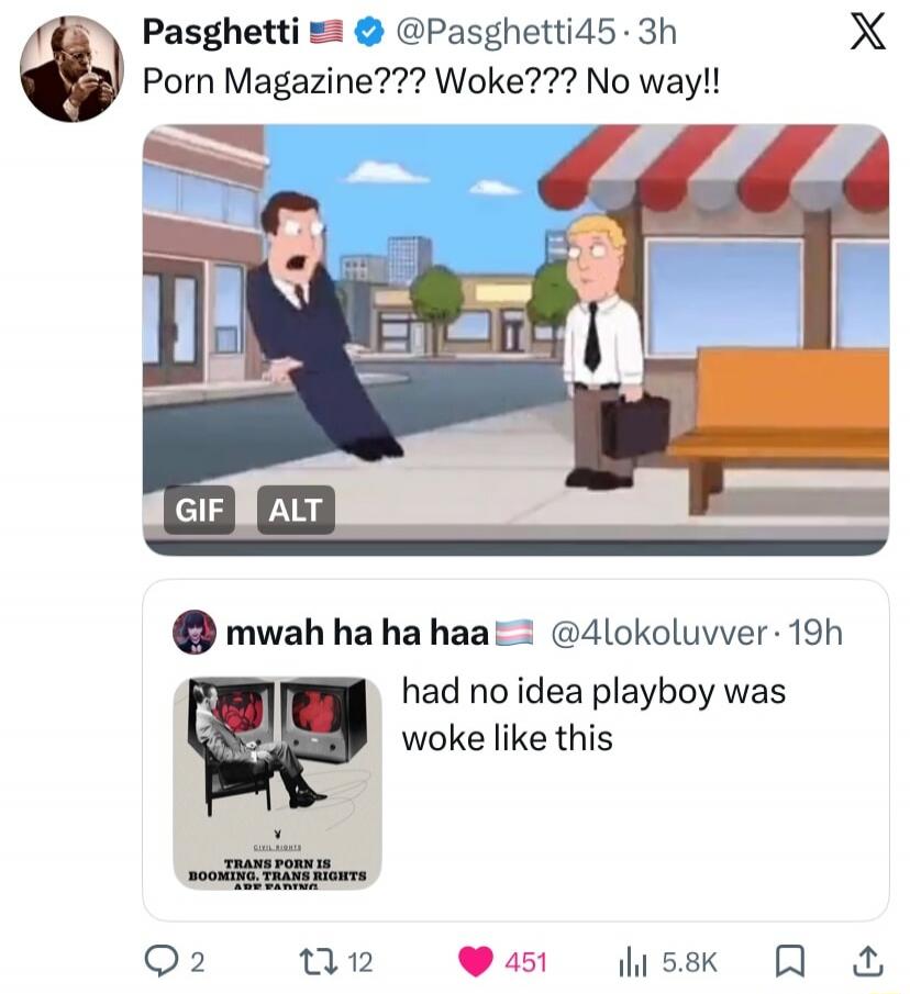 Porn Magazine??? Woke??? No way!!