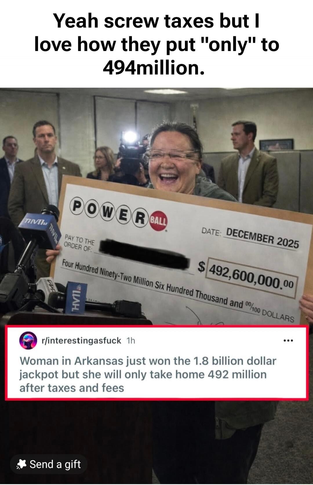 Yeah screw taxes but I love how they put 