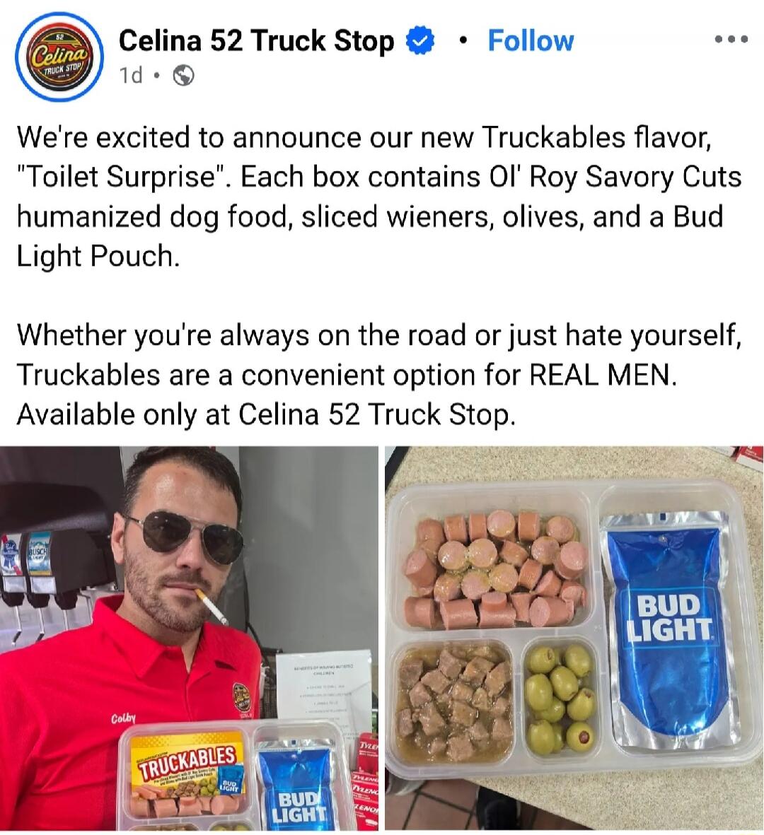 Celina 52 Truck Stop Follow We're excited to announce our new Truckables flavor, 