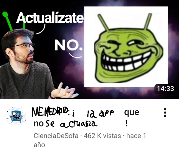 Actualízate NO. MEMEDROID: ¡la app que no se actualiza!