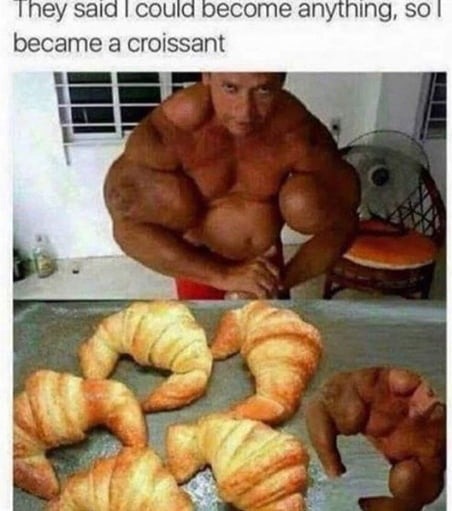 They said I could become anything, so I became a croissant