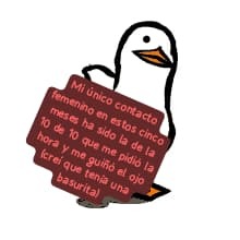 Mi único contacto femenino en estos cinco meses ha sido la de la hora y me pidió la hora y me guiñó el ojo (creí que tenía una basurita)