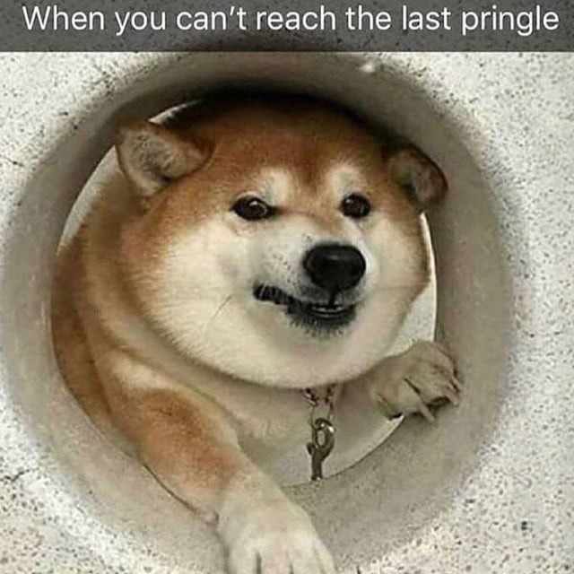 When you can't reach the last pringle