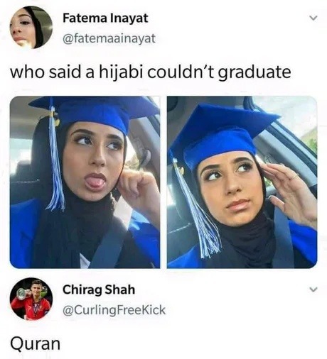 who said a hijabi couldn't graduate