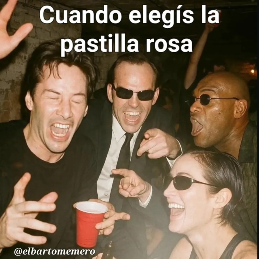 Cuando elegís la pastilla rosa