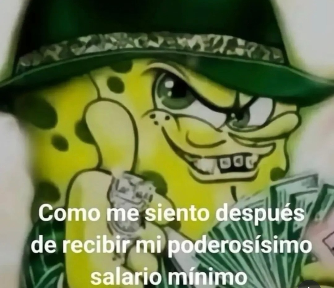 Como me siento después de recibir mi poderosísimo salario mínimo