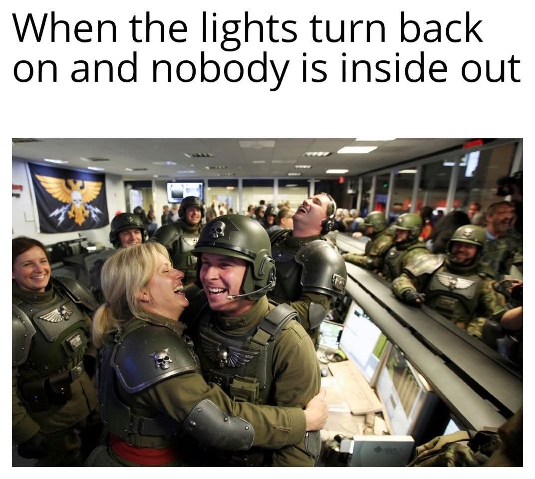 When the lights turn back on and nobody is inside out