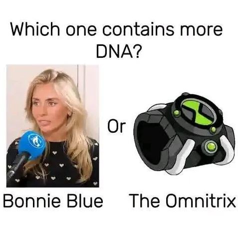 Which one contains more DNA? Bonnie Blue Or The Omnitrix