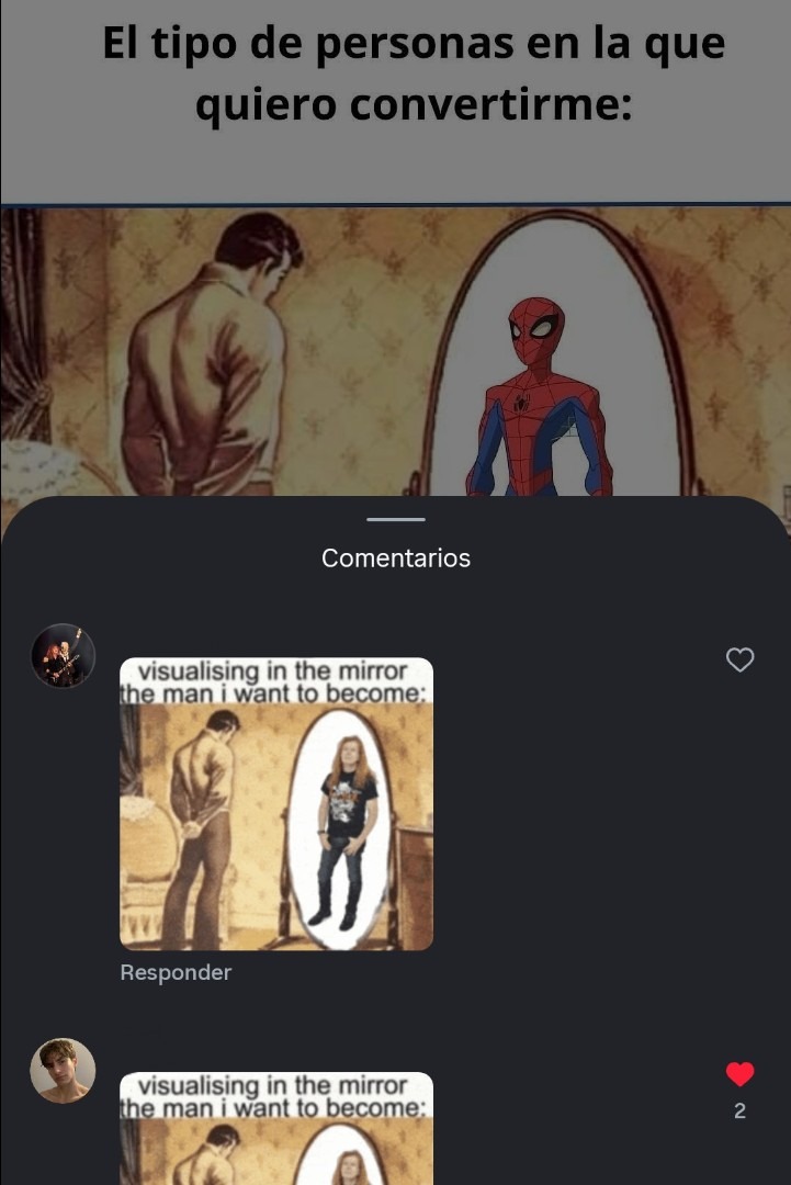 El tipo de personas en la que quiero convertirme:
visualising in the mirror the man i want to become: