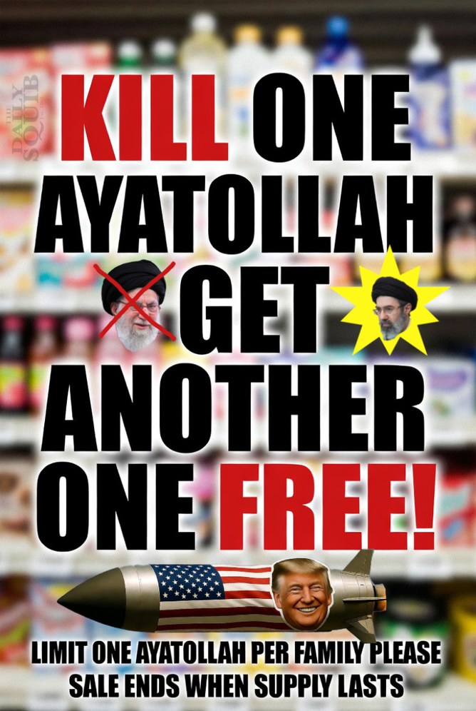 KILL ONE AYATOLLAH GET ANOTHER ONE FREE! LIMIT ONE AYATOLLAH PER FAMILY PLEASE SALE ENDS WHEN SUPPLY LASTS