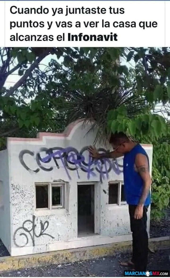 Cuando ya juntaste tus puntos y vas a ver la casa que alcanzas el Infonavit