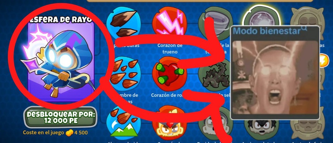ESFERA DE RAYO DESBLOQUEAR POR: 12 000 PE Coste en el juego 4 500 Modo bienestar