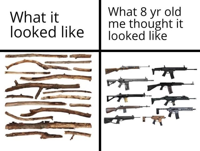 What it looked like. What 8 yr old me thought it looked like.