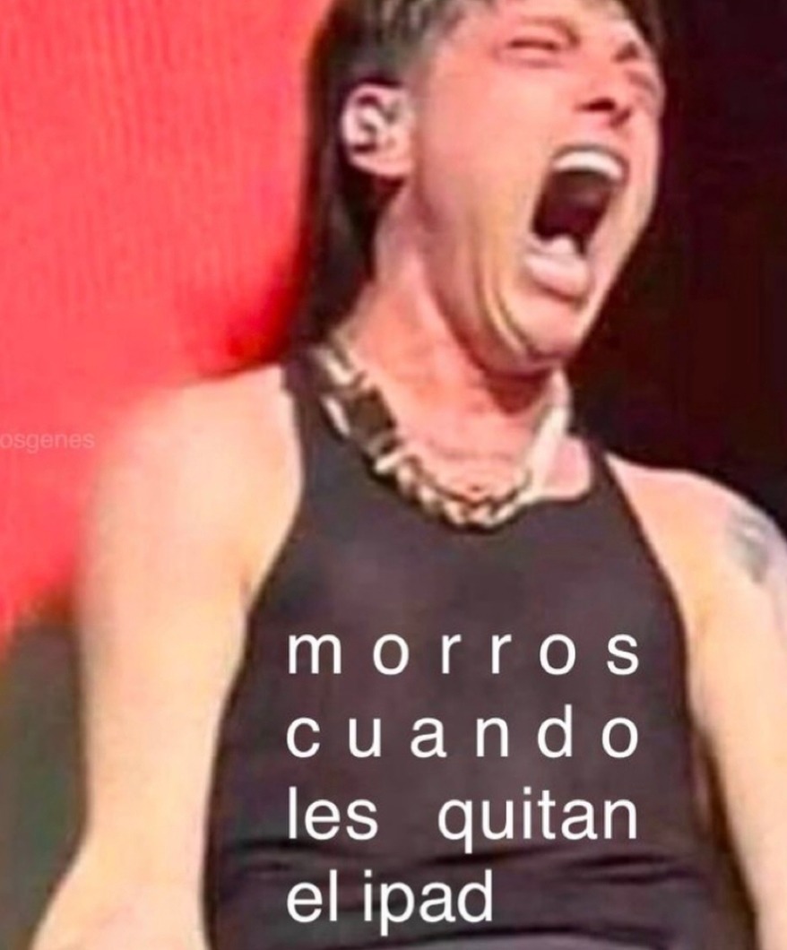 morros cuando les quitan el ipad