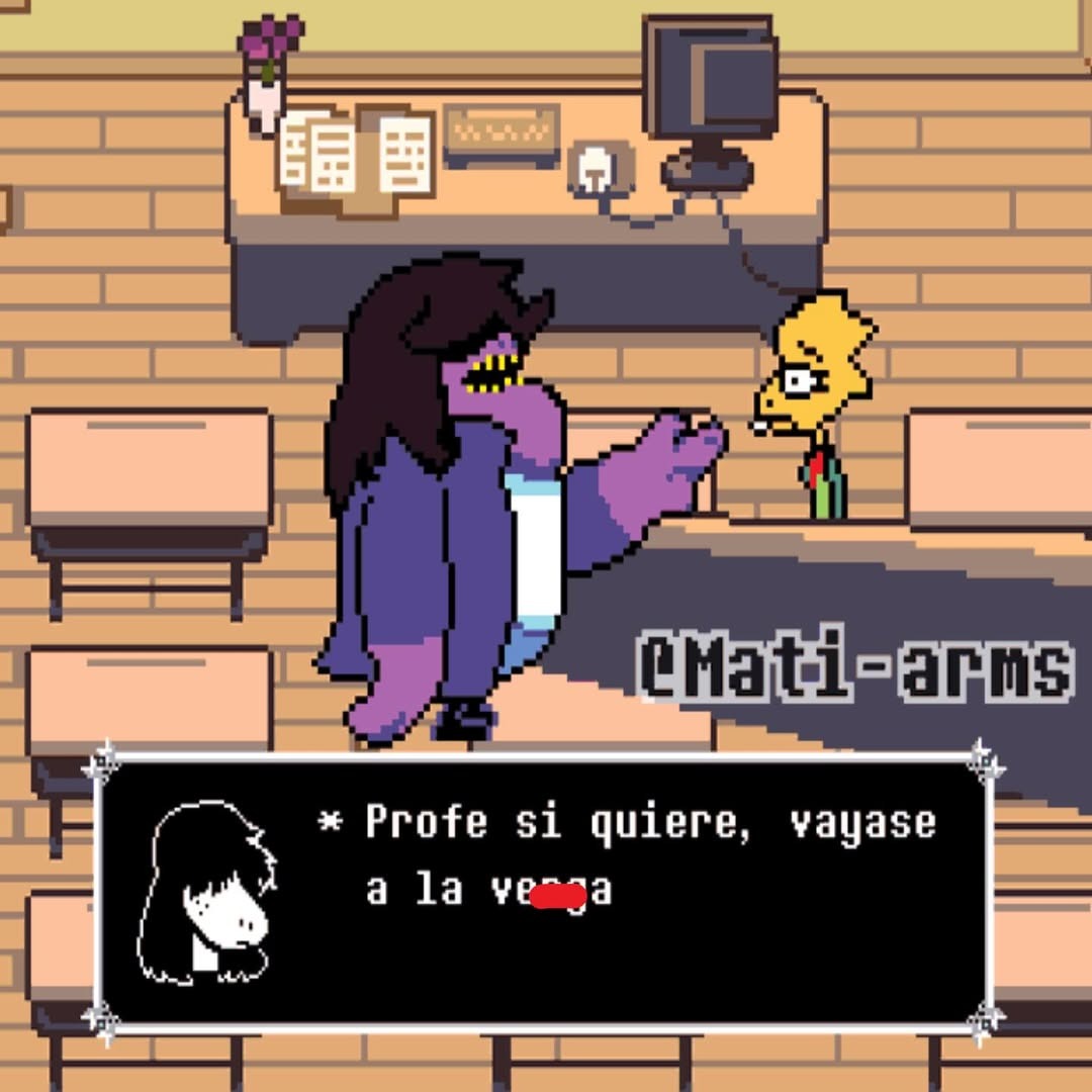 * Profe si quiere, vayase a la verga