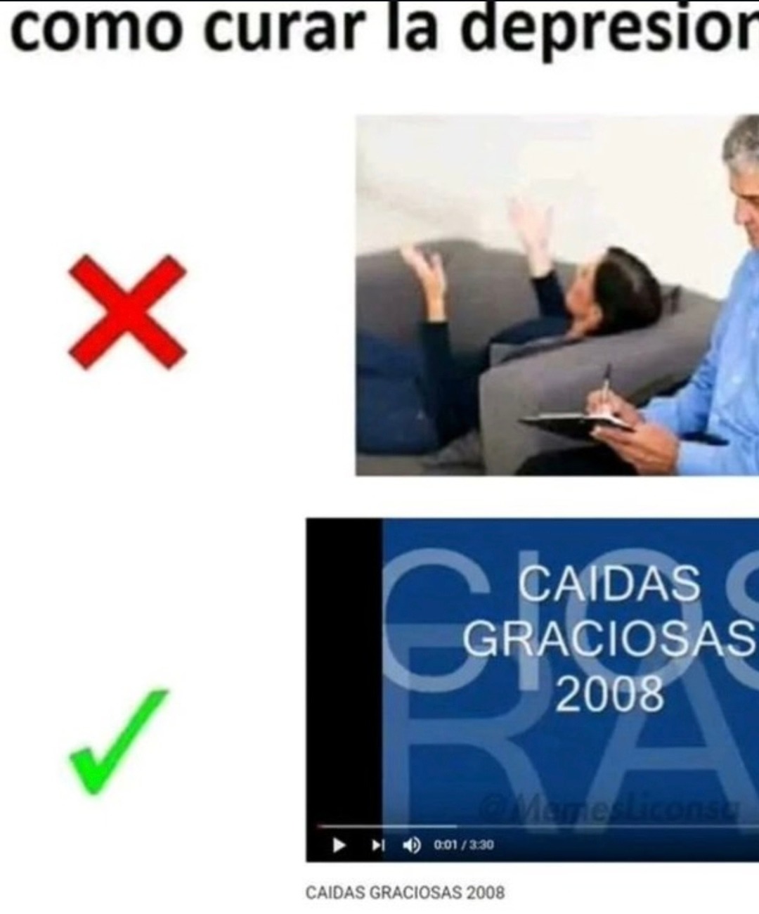 como curar la depresion

X

✓

CAIDAS GRACIOSAS 2008