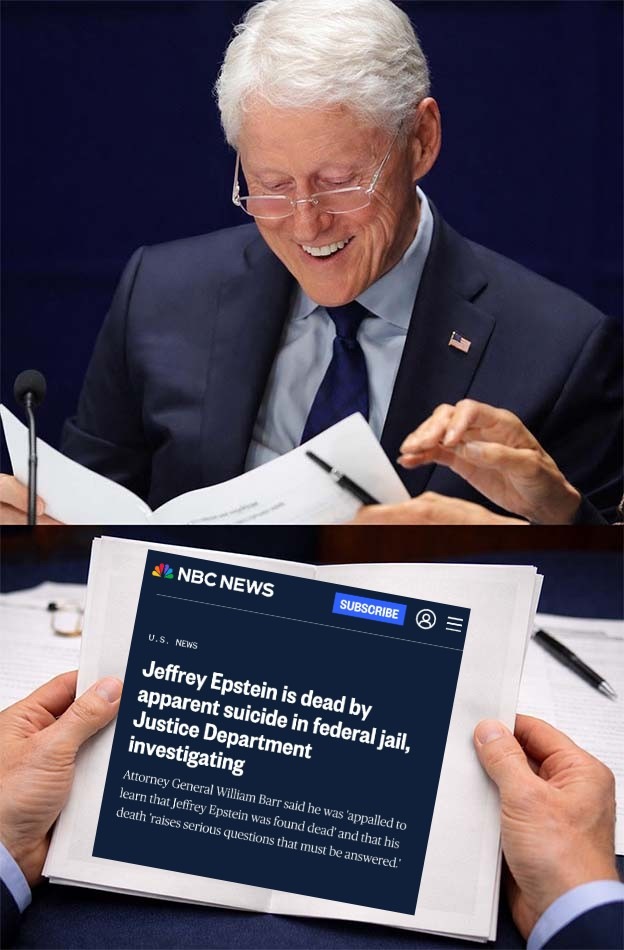 NBC NEWS Jeffrey Epstein is dead by apparent suicide in federal jail, Justice Department investigating Attorney General William Barr said he was 'appalled to learn that Jeffrey Epstein was found dead' and that his death 'raises serious questions that must be answered.'