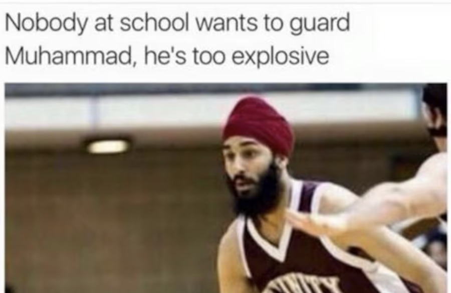 Nobody at school wants to guard Muhammad, he's too explosive