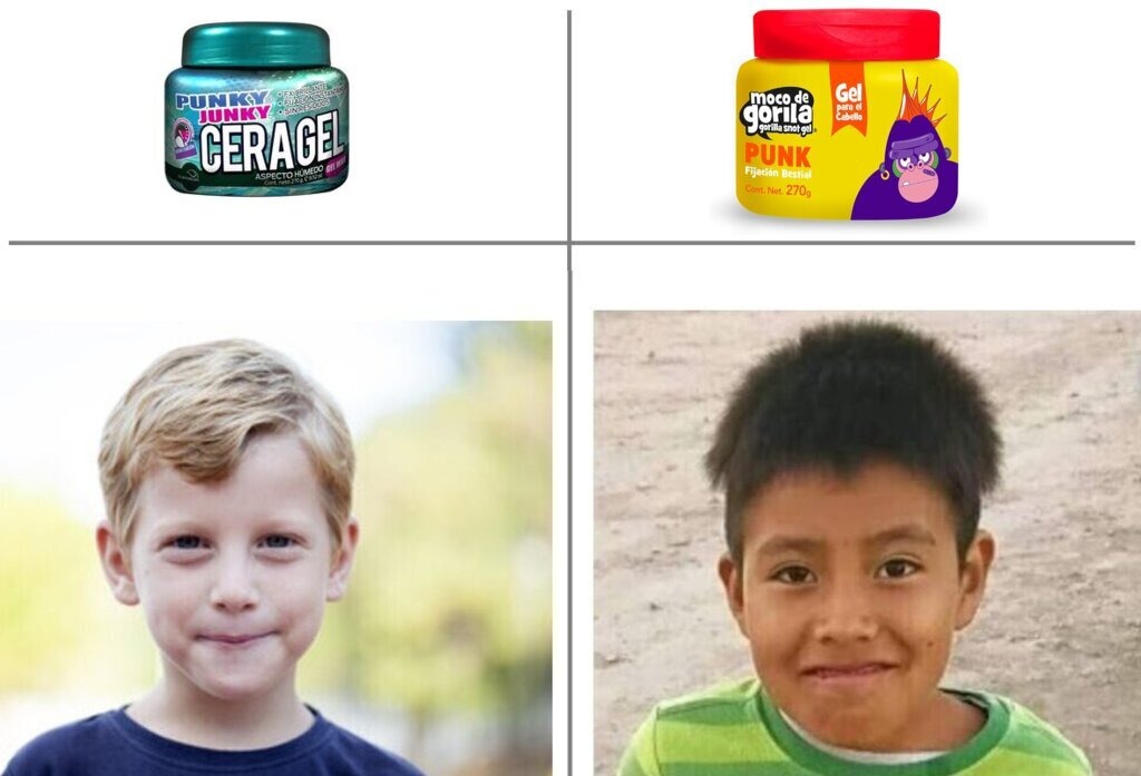 PUNKY JUNKY CERAGEL
ASPECTO HUMEDO
MOCO DE GORILA
Gel para el Cabello
PUNK
Fijación Bestial
Cont. Net. 270g