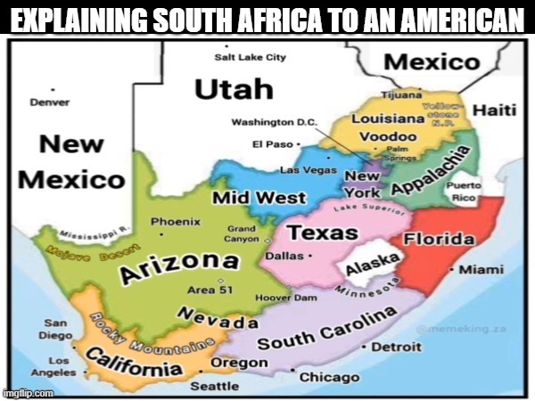 EXPLAINING SOUTH AFRICA TO AN AMERICAN