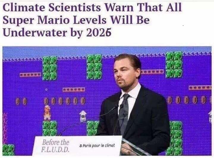 Climate Scientists Warn That All Super Mario Levels Will Be Underwater by 2026