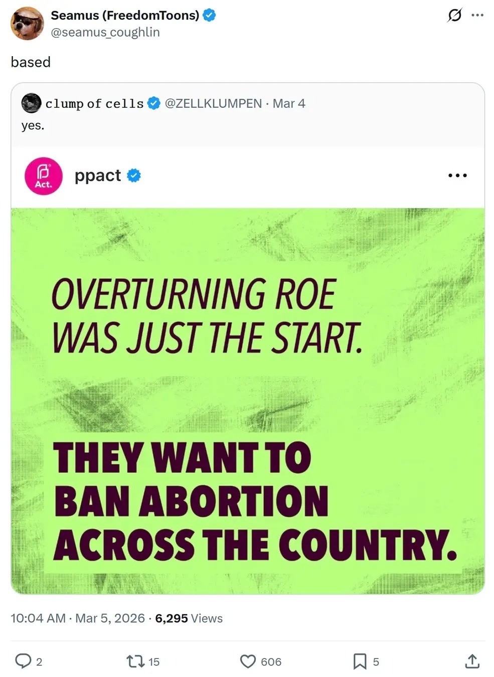 OVERTURNING ROE WAS JUST THE START. THEY WANT TO BAN ABORTION ACROSS THE COUNTRY.