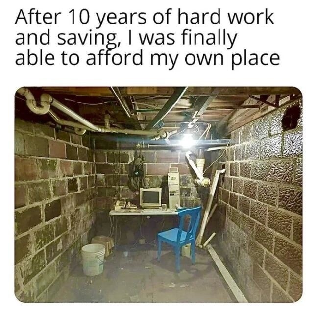 After 10 years of hard work and saving, I was finally able to afford my own place