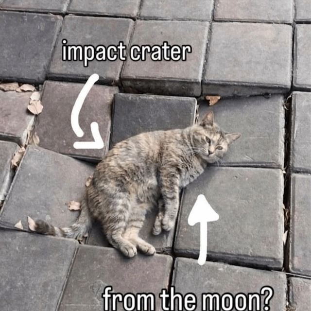 impact crater
from the moon?