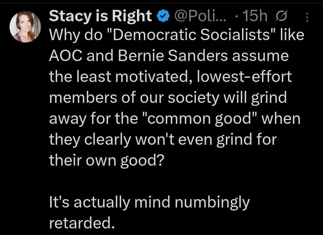 Stacy is Right @Poli... 15h Why do 