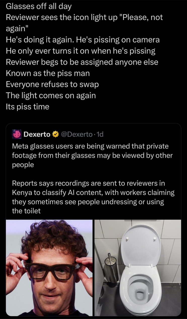 Glasses off all day Reviewer sees the icon light up 