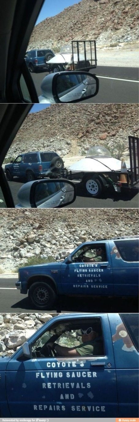 COYOTE'S FLYING SAUCER RETRIEVALS AND REPAIRS SERVICE