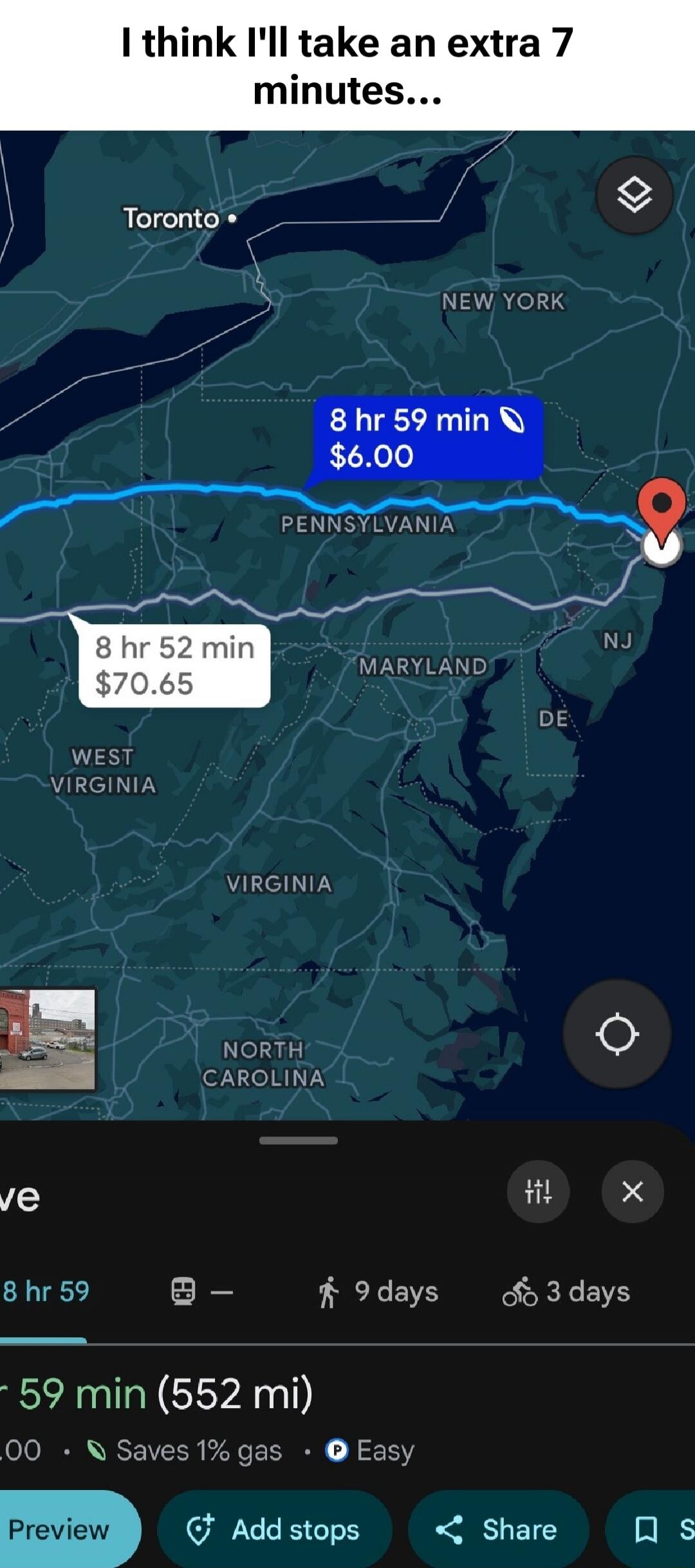 I think I'll take an extra 7 minutes...