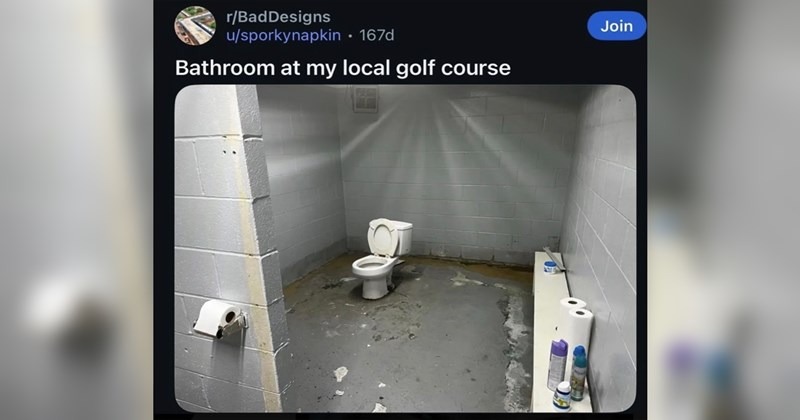 Bathroom at my local golf course