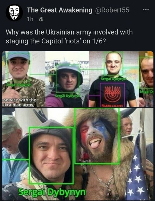 Why was the Ukrainian army involved with staging the Capitol 'riots' on 1/6?