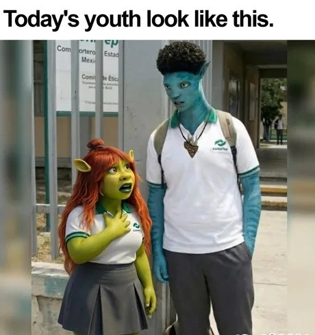 Today's youth look like this.