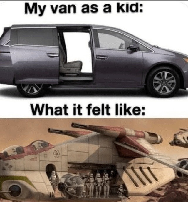 My van as a kid: What it felt like: