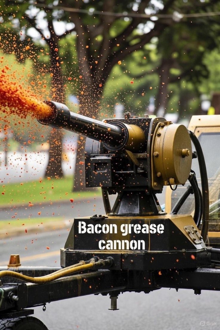Bacon grease cannon