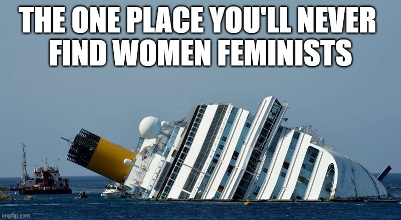 THE ONE PLACE YOU'LL NEVER FIND WOMEN FEMINISTS