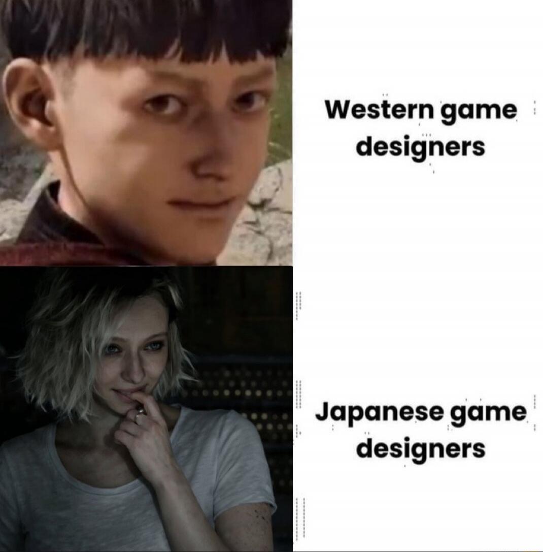 Western game designers Japanese game designers