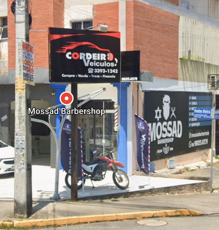 CORDEIRO Veículos! 3393-1242. Compra - Vende - Troca - Financia. 98125.6379. Mossad Barbershop. MOSSAD BARBERSHOP. DESDE 2016. @mossadbarbershop. 98125.6379.