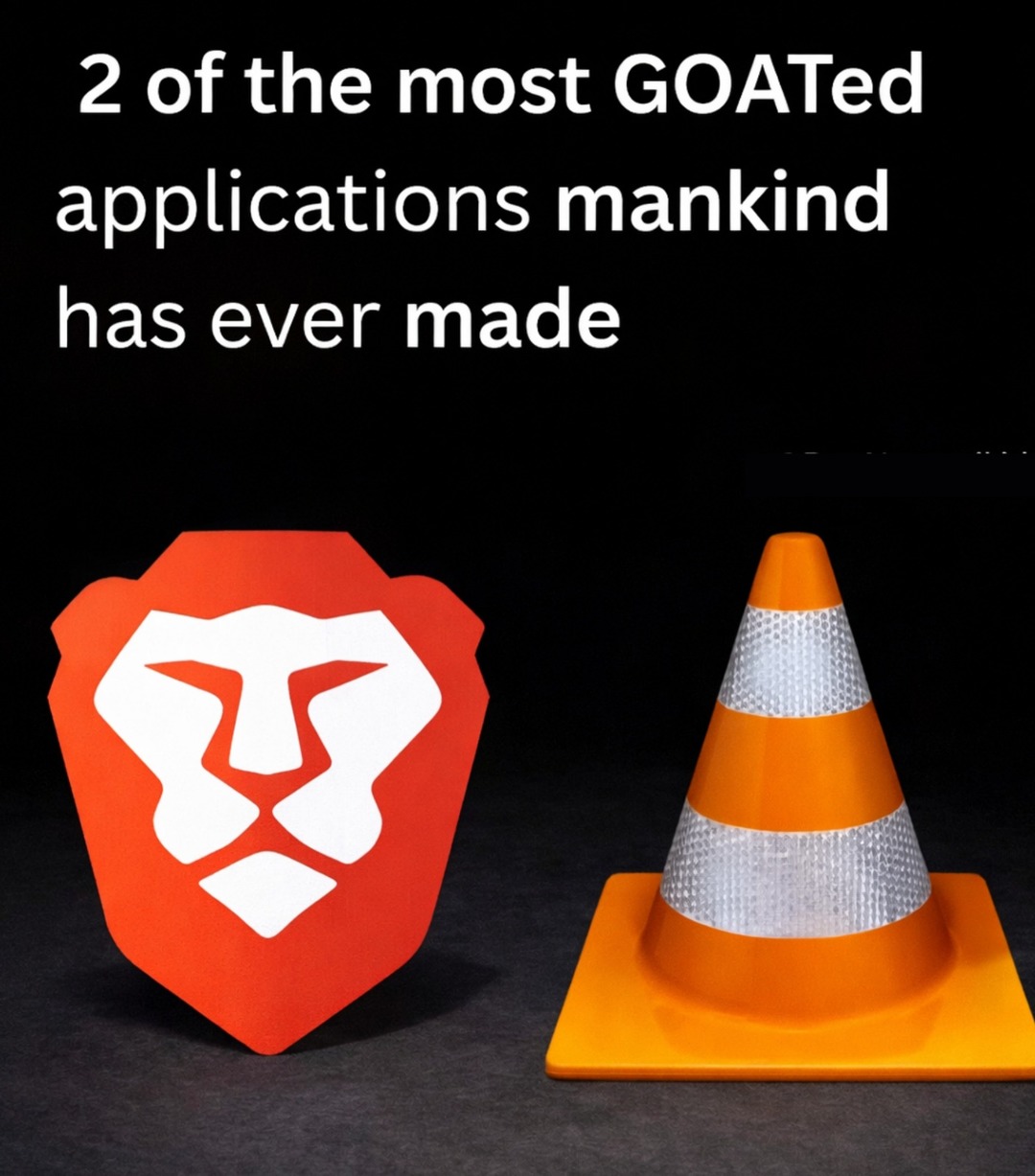 2 of the most GOATed applications mankind has ever made