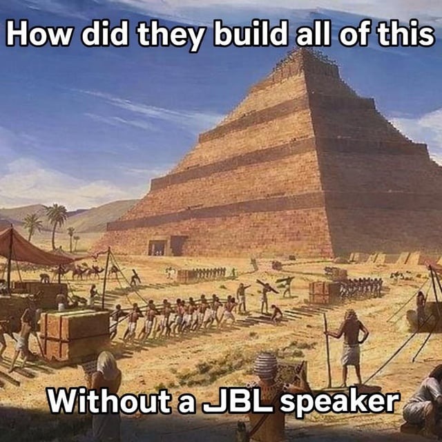 How did they build all of this Without a JBL speaker