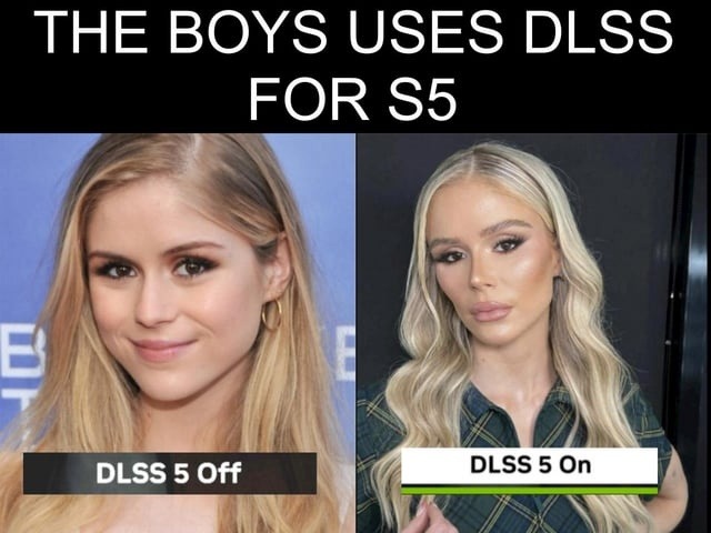 THE BOYS USES DLSS FOR S5 DLSS 5 Off DLSS 5 On