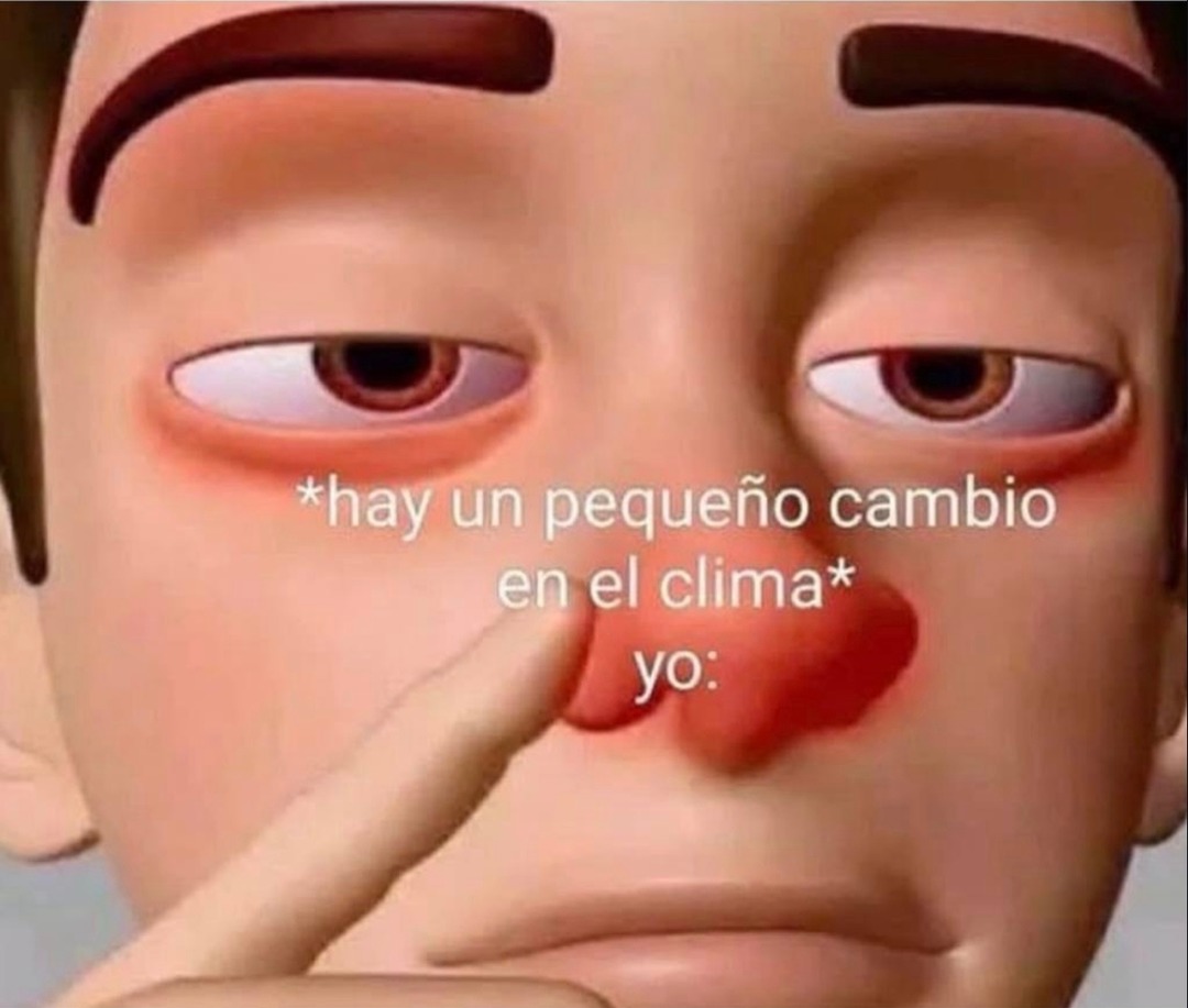*hay un pequeño cambio en el clima* yo: