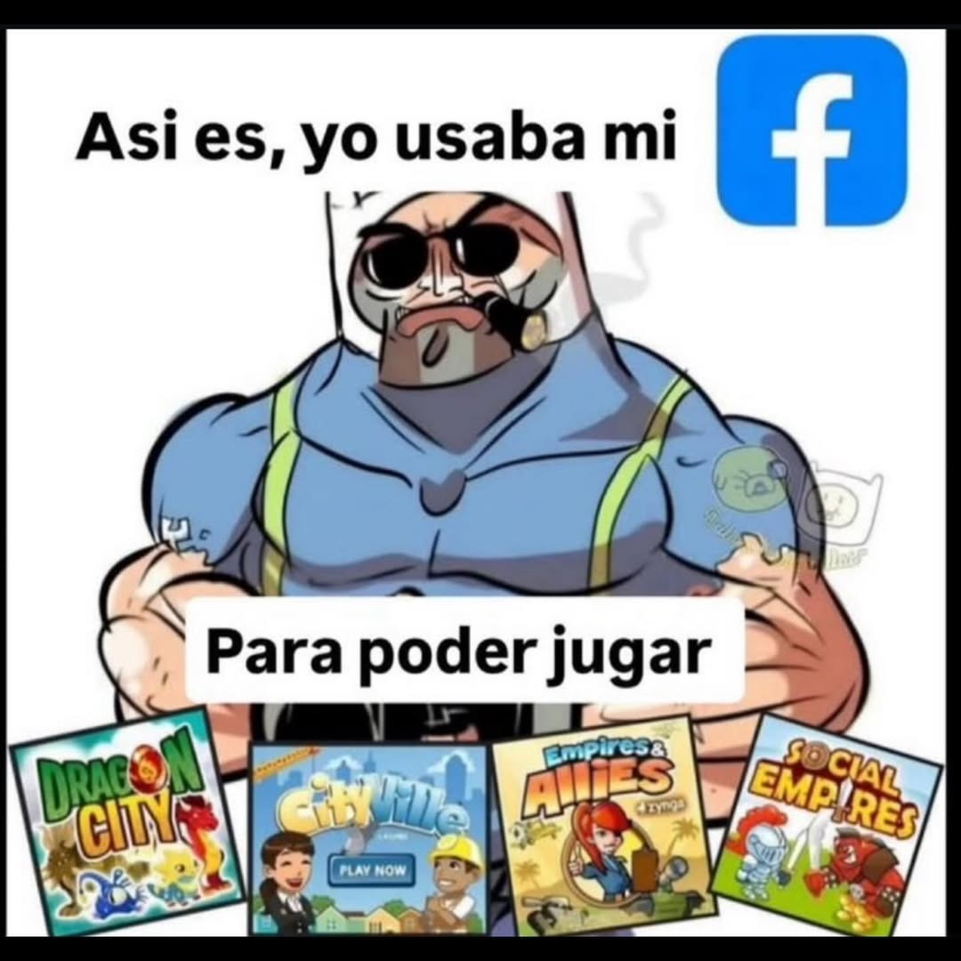 Así es, yo usaba mi Facebook para poder jugar a juegos como Dragon City, CityVille, Empires & Allies y Social Empires.