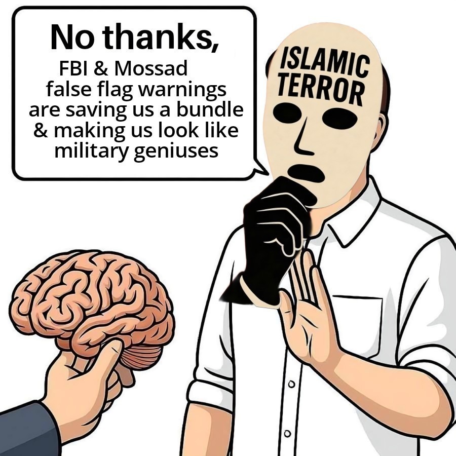 No thanks, FBI & Mossad false flag warnings are saving us a bundle & making us look like military geniuses. Islamic Terror.