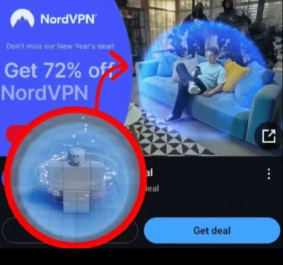 NordVPN. ¡No te pierdas nuestra oferta de Año Nuevo! Obtén un 72% de descuento en NordVPN. Obtener oferta. Un personaje de Roblox en una burbuja de agua.
